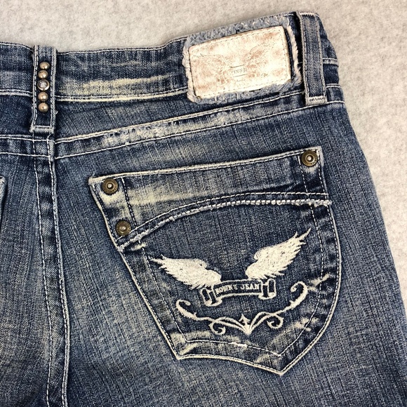 Robin's Jeans White Star Boot Cut Jeans Size 27 - Picture 2 of 8